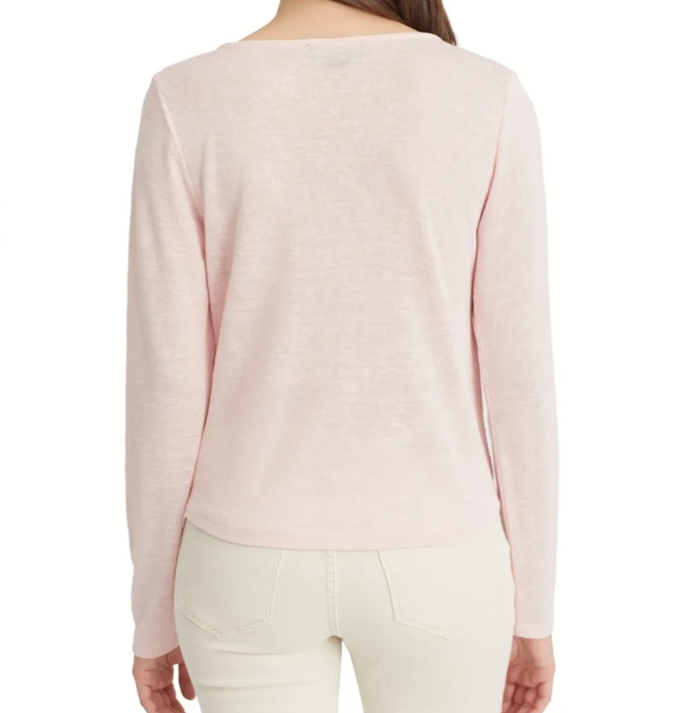 Sanctuary Chelsea Tie Front Sweater in Pink - Picture 2 of 5